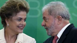 Dilma e Lula, durante posse do ex-presidente para a chefia da Casa Civil