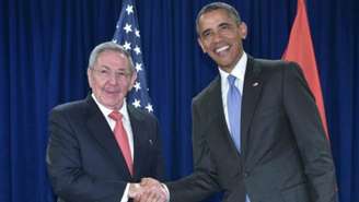 Obama e Raul em encontro no ano passado, na ONU