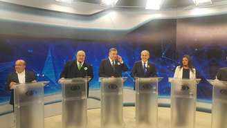 Debate dos candidatos à Prefeitura de Curitiba na TV Bandeirantes