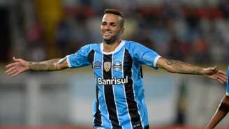 Luan anotou um dos gols da vitória do Grêmio sobre o Zamora (FEDERICO PARRA / AFP)