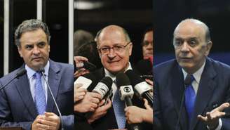 Os presidenciáveis do PSDB, Aécio Neves, José Serra e Geraldo Alckmin, foram citados