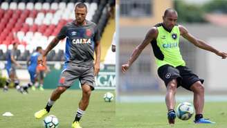 Luis Fabiano e Roger são os camisa 9 do clássico (Paulo Fernandes/Vasco.com.br e Vitor Silva/SSPress/Botafogo)