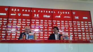 O presidente Leco apresentou Raí como novo diretor executivo de futebol do São Paulo (Yago Rudá)