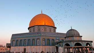 A Cúpula da Rocha, em Jerusalém, é um dos lugares mais sagrados do Islã