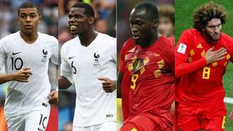 Mbappé, Pogba, Lukaku e Fellaini são alguns dos jogadores naturalizados de França e Bélgica (Foto: AFP)