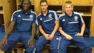 Trio de ataque esteve no Chelsea na temporada 2013-2014 (Foto: Reprodução)