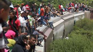 México é rota de imigrantes centro-americanos que tentam viajar aos Estados Unidos.
