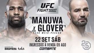 Manuwa e Glover querem se recuperar de suas últimas derrotas vencendo no UFC São Paulo (Foto: Divulgação)