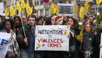 95% dos judeus franceses veem o antissemitismo como uma questão muito ampla ou razoavelmente ampla