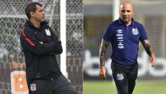 Carille e Sampaoli se enfrentam neste domingo (Foto: Divulgação)