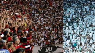 Jogos com Flamengo, São Paulo e Palmeiras são os mais caros (Foto: Montagem/Flamengo/São Paulo/Ofotografico)