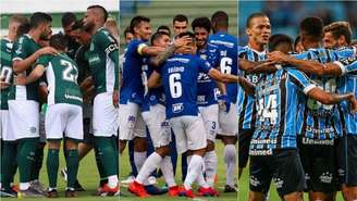 Goiás, Cruzeiro e Grêmio estão entre os destaques deste início de 2019 (Foto: Montagem/Goiás/Cruzeiro/Grêmio)