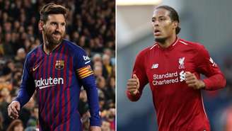 Messi é o maior dribladorna Europa, enquanto Van Dijk ainda não levou dribles na temporada (Foto: Reprodução)