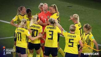 Suécia venceu o Canadá e garantiu a classificação (Foto: Reprodução)