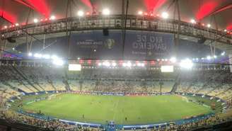 Maracanã, na partida entre Paraguai e Qatar, a primeira no estádio do Rio (Foto: Matheus Dantas/LANCE!)