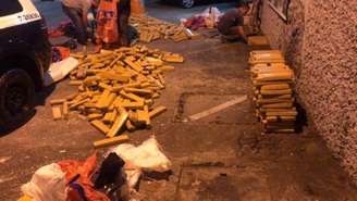 Polícia apreendeu 1.524 tijolos de maconha