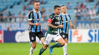 Grêmio e Palmeiras se enfrentaram no último sábado, pelo Brasileirão (Foto: Max Peixoto/DiaEsportivo/Lancepress!)