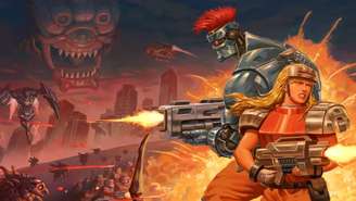 Jogo brasileiro Blazing Chrome