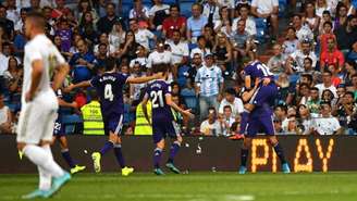 Valladolid marcou aos 42 do segundo tempo (AFP)