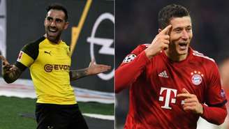 Paco Alcácer e Lewandowski comandam os ataques de Borussia Dortmund e Bayern de Munique (AFP)