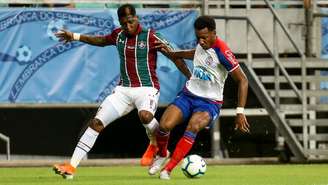 No primeiro turno, vitória do Bahia por 3 a 2 (Foto: Lucas Merçon/Fluminense)
