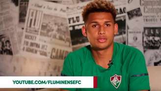 Felippe Cardoso conversou com o canal do Fluminense na internet (Foto: Reprodução Youtube FFC)