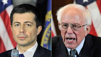 Buttigieg e Sanders: Como total de delegados do Estado é pequeno, maior relevância para os pré-candidatos era exposição de sua imagem como vitoriosos