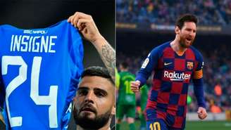 Insigne e Messi são as esperanças dos dois lados (Foto: AFP; Josep LAGO/AFP)