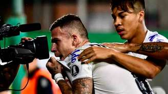 Jobson e Kaio Jorge marcaram os primeiros gols do Santos na LIbertadores (Staff Images/Divulgação/Twitter Santos)