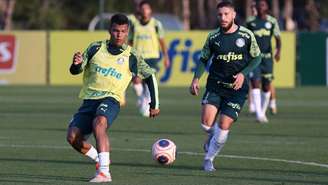 Palmeiras realizou treinamentos técnicos e físicos na reapresentação desta segunda (Cesar Greco/Agência Palmeiras)