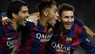Suárez tem a possibilidade de reeditar trio ao lado de Messi e Neymar (AFP)