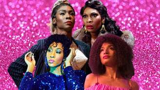 Acima, Angelica Ross (Candy) e Dominique Jackson (Elektra Abundance); abaixo, Mj Rodriguez (Blanca Rodriguez) e Indya Moore (Angel): a transexualidade na trama de Pose reflete os dramas das próprias atrizes trans na vida real