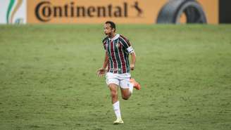 Nenê marcou os três gols do Fluminense na vitória da Copa do Brasil (Foto: LUCAS MERÇON / FLUMINENSE F.C.)