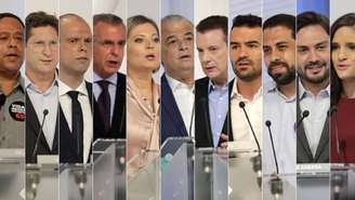 Os candidatos à Prefeitura de São Paulo no primeiro debate na TV