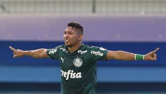 Rony comemora gol marcado diante do Delfín (Foto: Cesar Greco/Ag. Palmeiras)