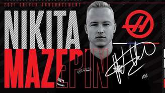 Piloto russo Nikita Mazepin foi anunciado pela Haas