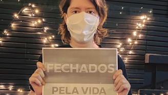 Jana Santos é criadora do movimento 'Fechados pela Vida'