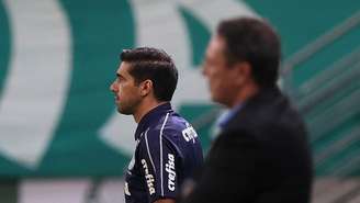 Abel Ferreira encontrou seu antecessor como técnico do Palmeiras (Foto: Cesar Greco/Palmeiras)