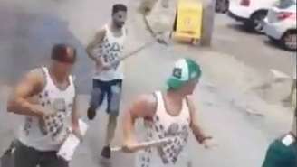 Vídeo registra confronto entre torcedores palmeirenses e corintianos