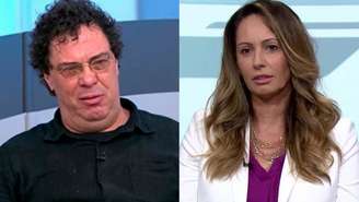 Walter Casagrande (esquerda) e Ana Paula (direita) (Reprodução Sportv)