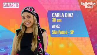 A atriz Carla Diaz voltou nesta quinta-feira, 9, do paredão falso no BBB21