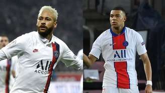 Neymar e Mbappé devem definir seus futuros nas próximas semanas (Montagem Lance!
Fotos: AFP)