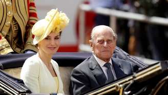 Spain's Queen Letizia, pictured in a carriage with Prince Philip in 2017, telegrammed the Queen to mourn the duke's passing