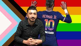 O militante Agripino Magalhães e Neymar com o uniforme ‘gay-friendly’ do PSG: “Ele quer limpar a barra”