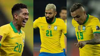 Firmino, Gabigol ou Everton 'Cebolinha': alguns dos concorrentes no ataque da Seleção (Montagem LANCE!)