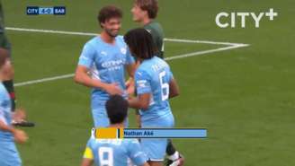 Aké marcou na vitória do City (Foto: CityTV / Dugout)