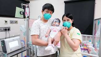 Depois de passar 13 meses no hospital, Yu Xuan recebeu alta