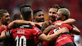 Flamengo goleou o Olimpia duas vezes e avançou às semi da Libertadores (Foto: EVARISTO SA / POOL / AFP)