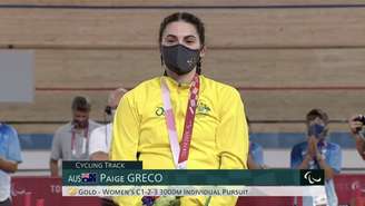 Paige Greco foi a primeira medalhista de ouro dos Jogos Paralímpicos de Tóquio (Reprodução)