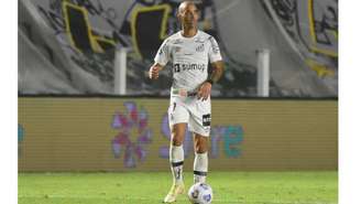 O atacante Diego Tardelli fez sua estreia no Santos na partida desta terça-feira (Foto: Ivan Storti/Santos FC)